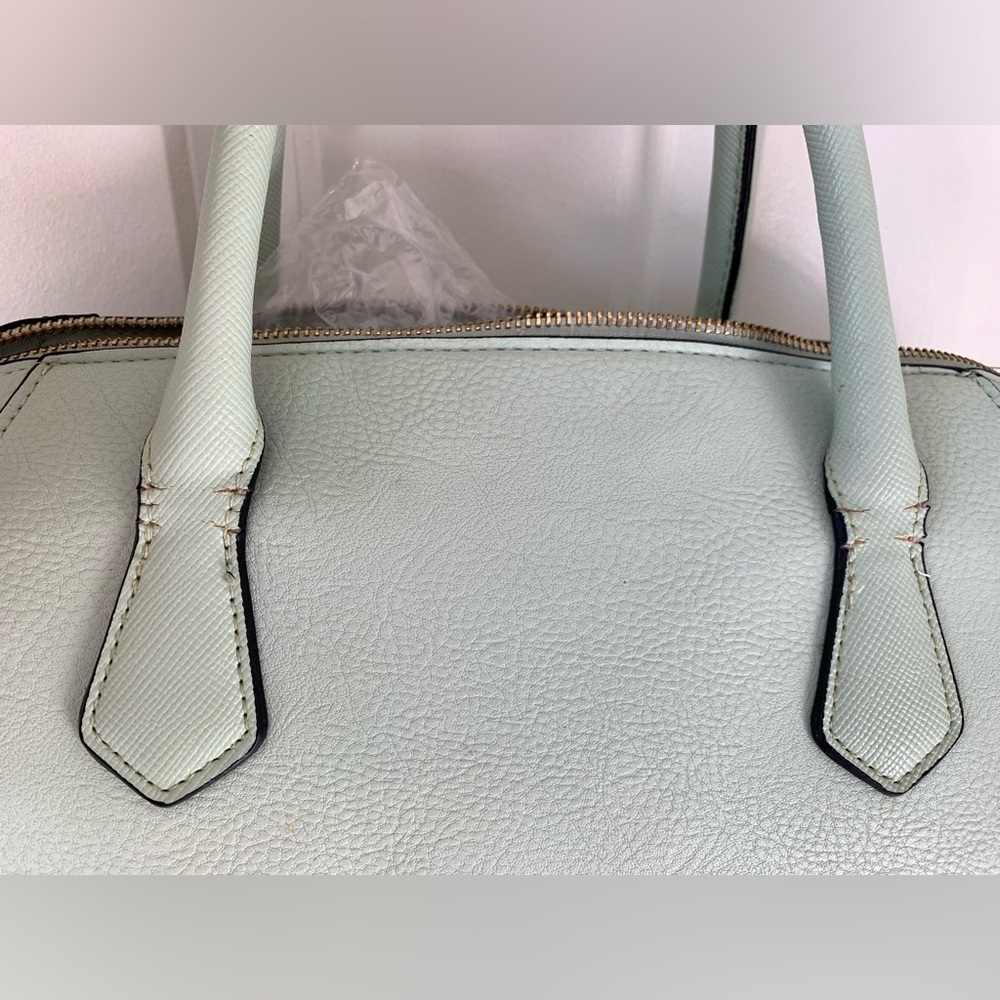 Merona Mint Green Blue Shoulder Handbag‎ Crossbody Gold Zip Women’s Purse Target - Picture 12 of 14